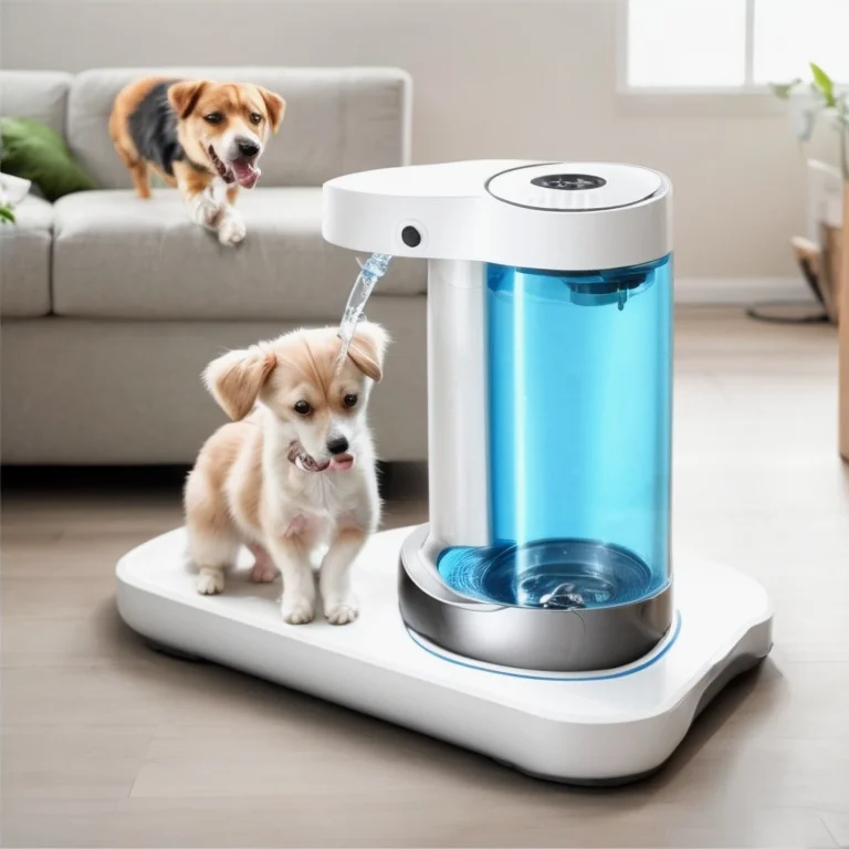 Dispositivo inteligente Hydriva en uso con mascota